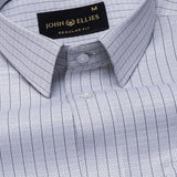 Slurp Grey Textured Cotton Shirt - John Ellies