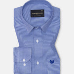 Slurp Navy Blue Textured Cotton Shirt - John Ellies