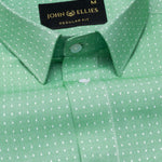 Slurp Green Textured Cotton Shirt - John Ellies
