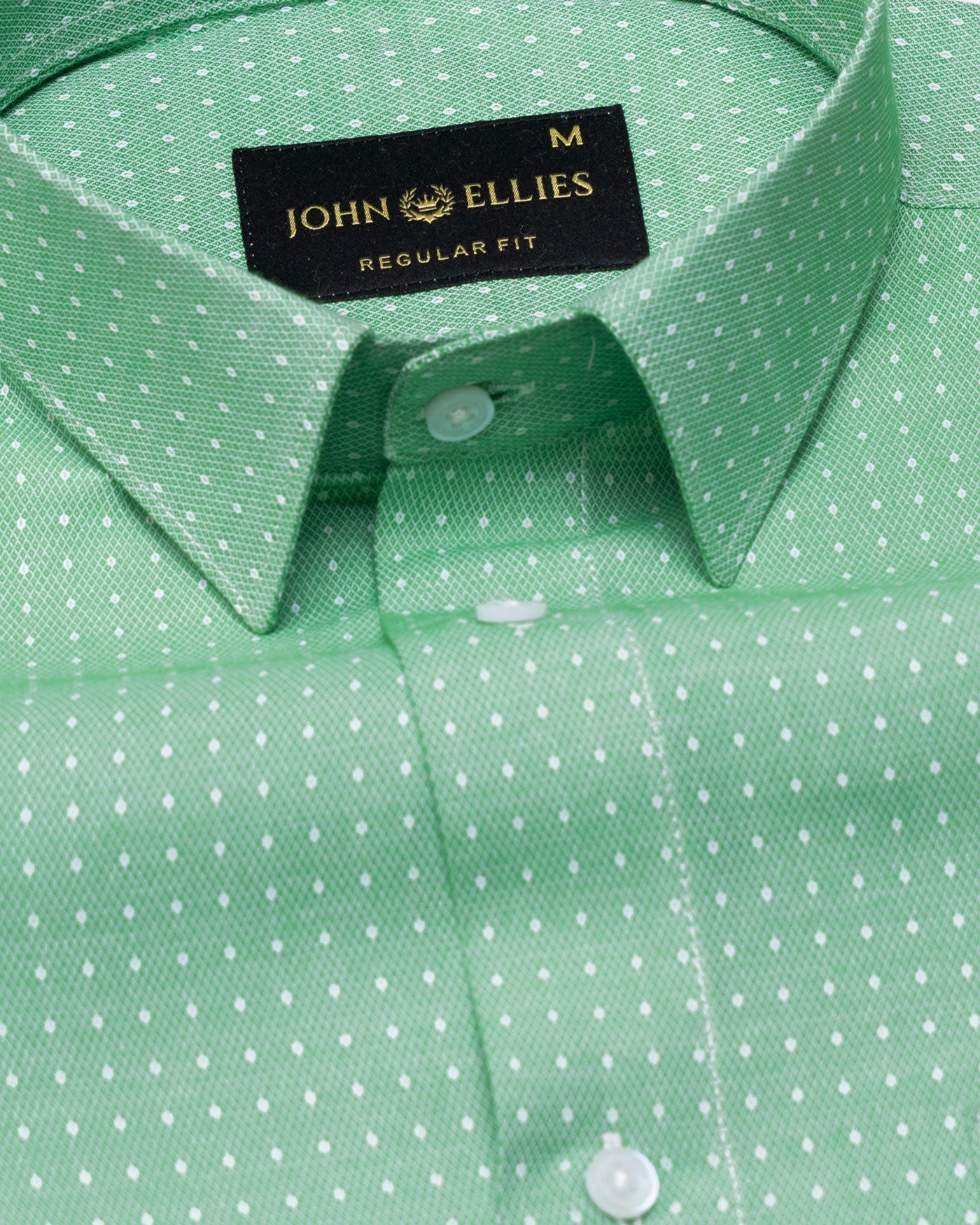 Slurp Green Textured Cotton Shirt - John Ellies