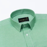 Slurp Green Textured Cotton Shirt - John Ellies