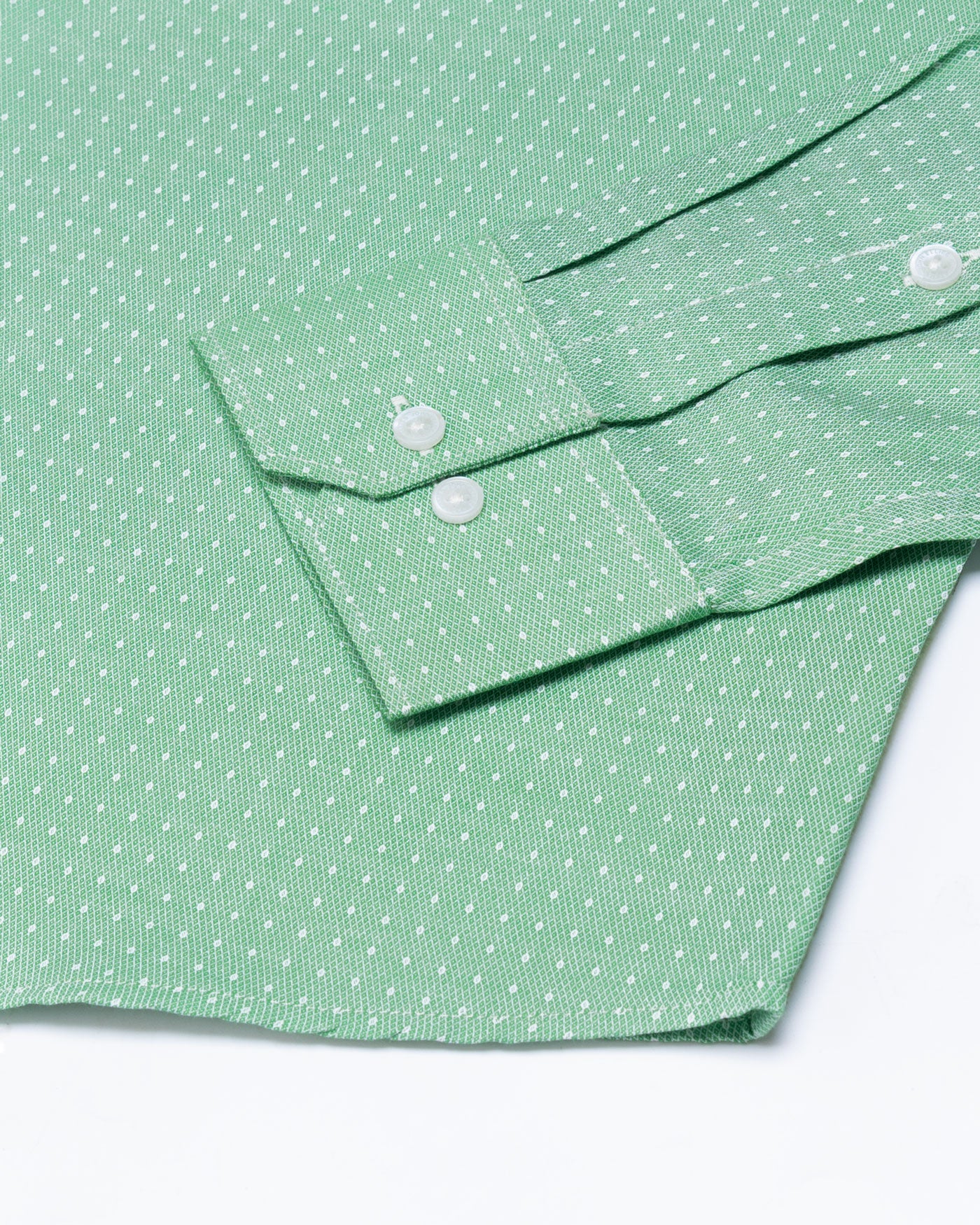 Slurp Green Textured Cotton Shirt - John Ellies