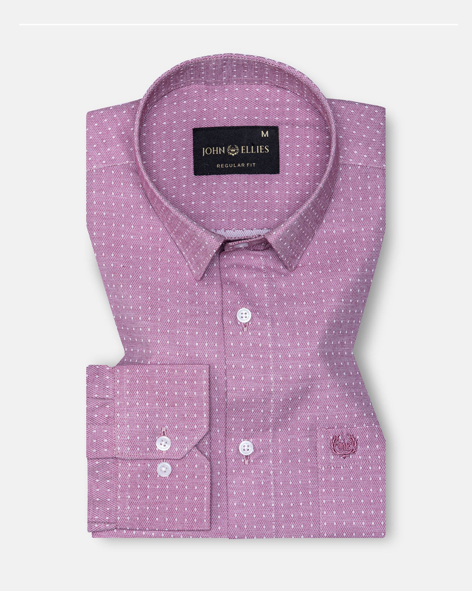 Slurp Purple Textured Cotton Shirt - John Ellies