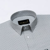 Slurp Light Green Textured Cotton Shirt - John Ellies