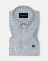 Slurp Light Green Textured Cotton Shirt