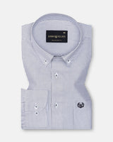 Zanrix Black Stripe Button Down Oxford Cotton Shirt