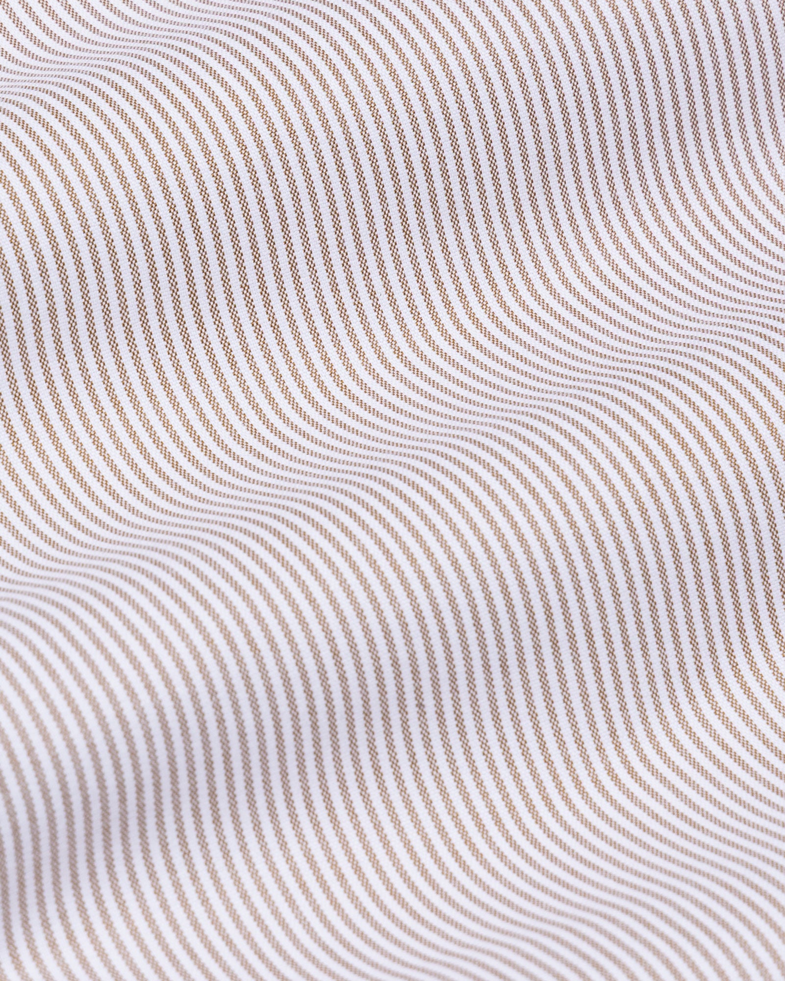 Zanrix Brown Stripe Button Down Oxford Cotton Shirt - John Ellies