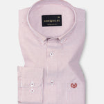 Zanrix Red Stripe Button Down Oxford Cotton Shirt - John Ellies