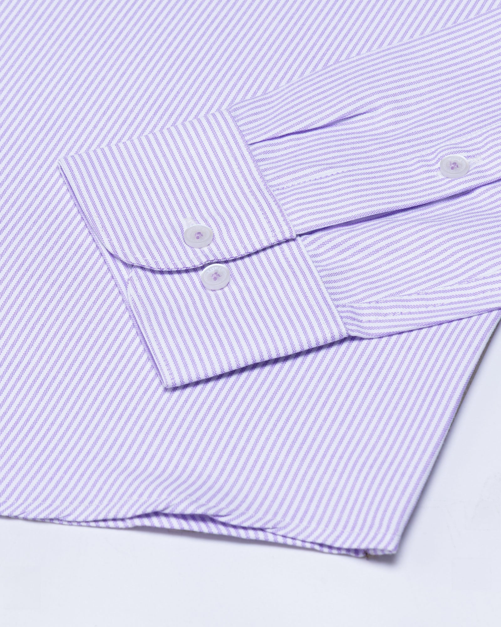 Zanrix Lavender Stripe Button Down Oxford Cotton Shirt - John Ellies