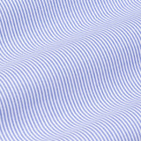 Zanrix Blue Stripe Button Down Oxford Cotton Shirt - John Ellies