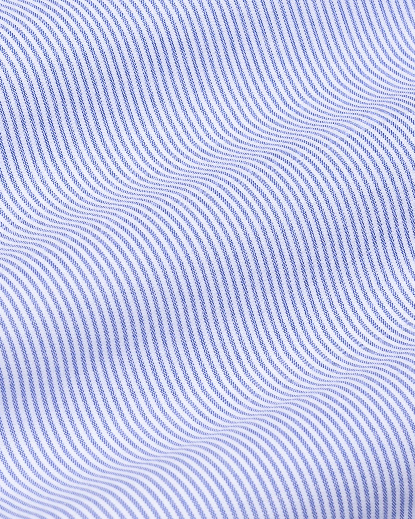 Zanrix Blue Stripe Button Down Oxford Cotton Shirt - John Ellies