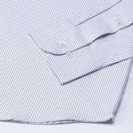 Zanrix Silver Stripe Button Down Oxford Cotton Shirt - John Ellies