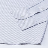 Zanrix Silver Stripe Button Down Oxford Cotton Shirt - John Ellies