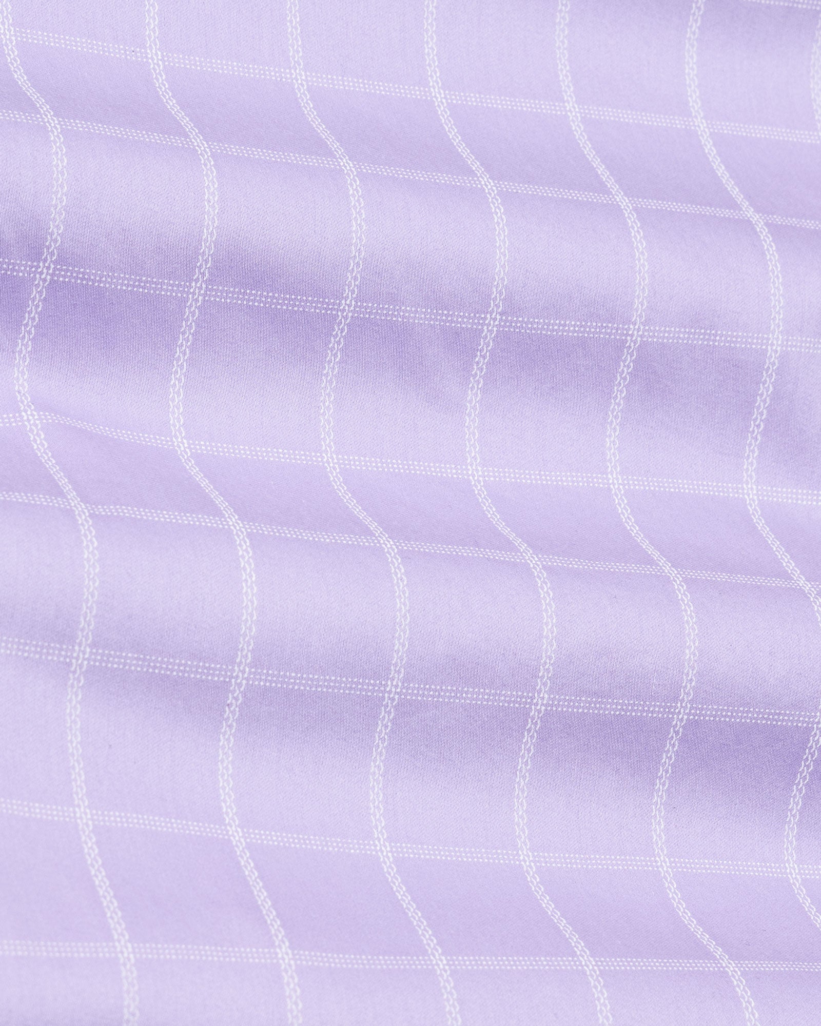 Avian Lavender Check Premium Cotton Shirt - John Ellies