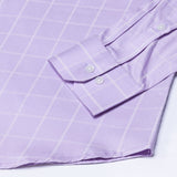 Avian Lavender Check Premium Cotton Shirt - John Ellies
