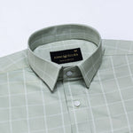 Avian Olive Check Premium Cotton Shirt - John Ellies