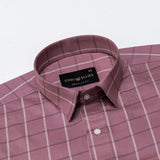 Avian Pink Check Premium Cotton Shirt - John Ellies