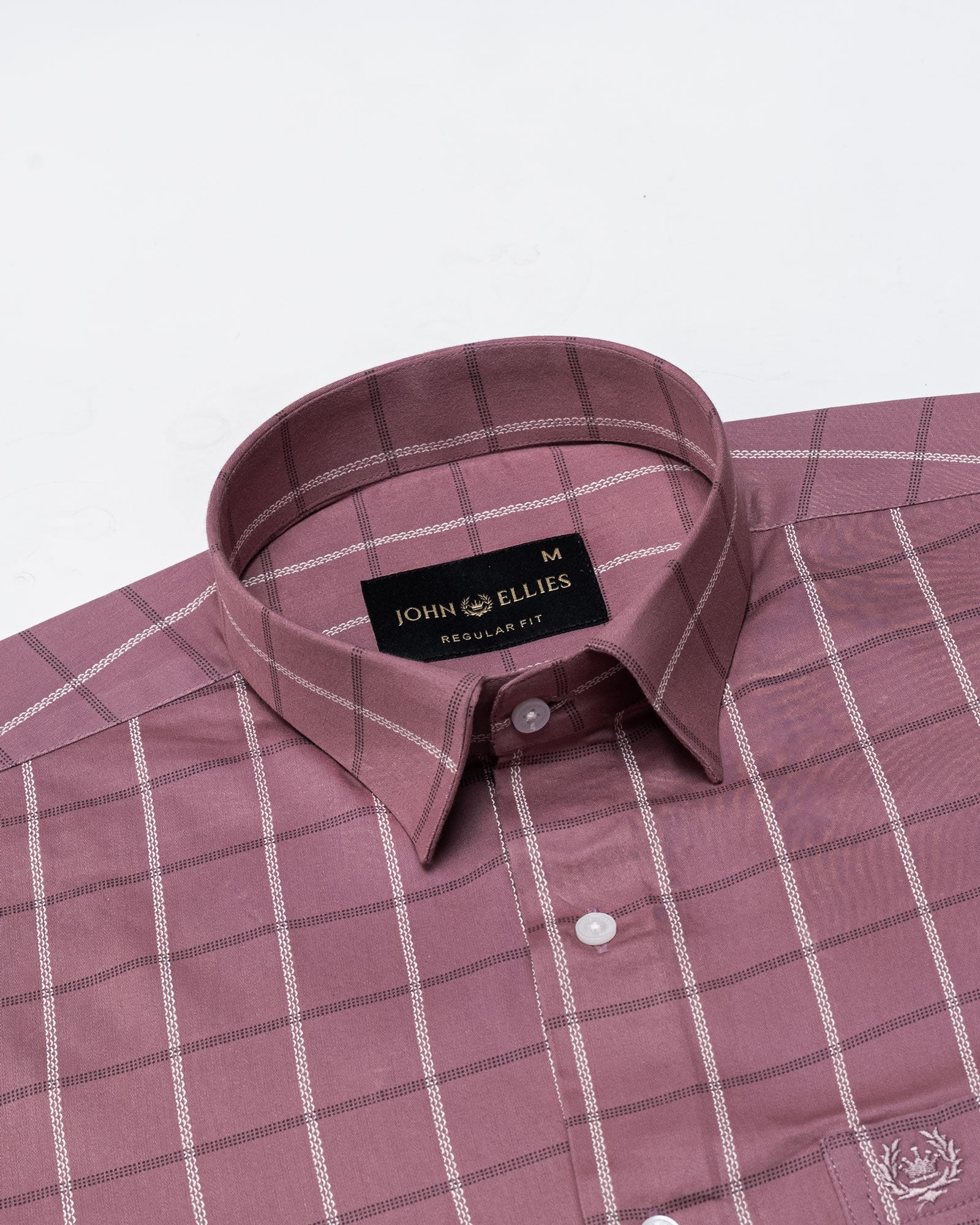 Avian Pink Check Premium Cotton Shirt - John Ellies