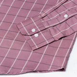 Avian Pink Check Premium Cotton Shirt - John Ellies