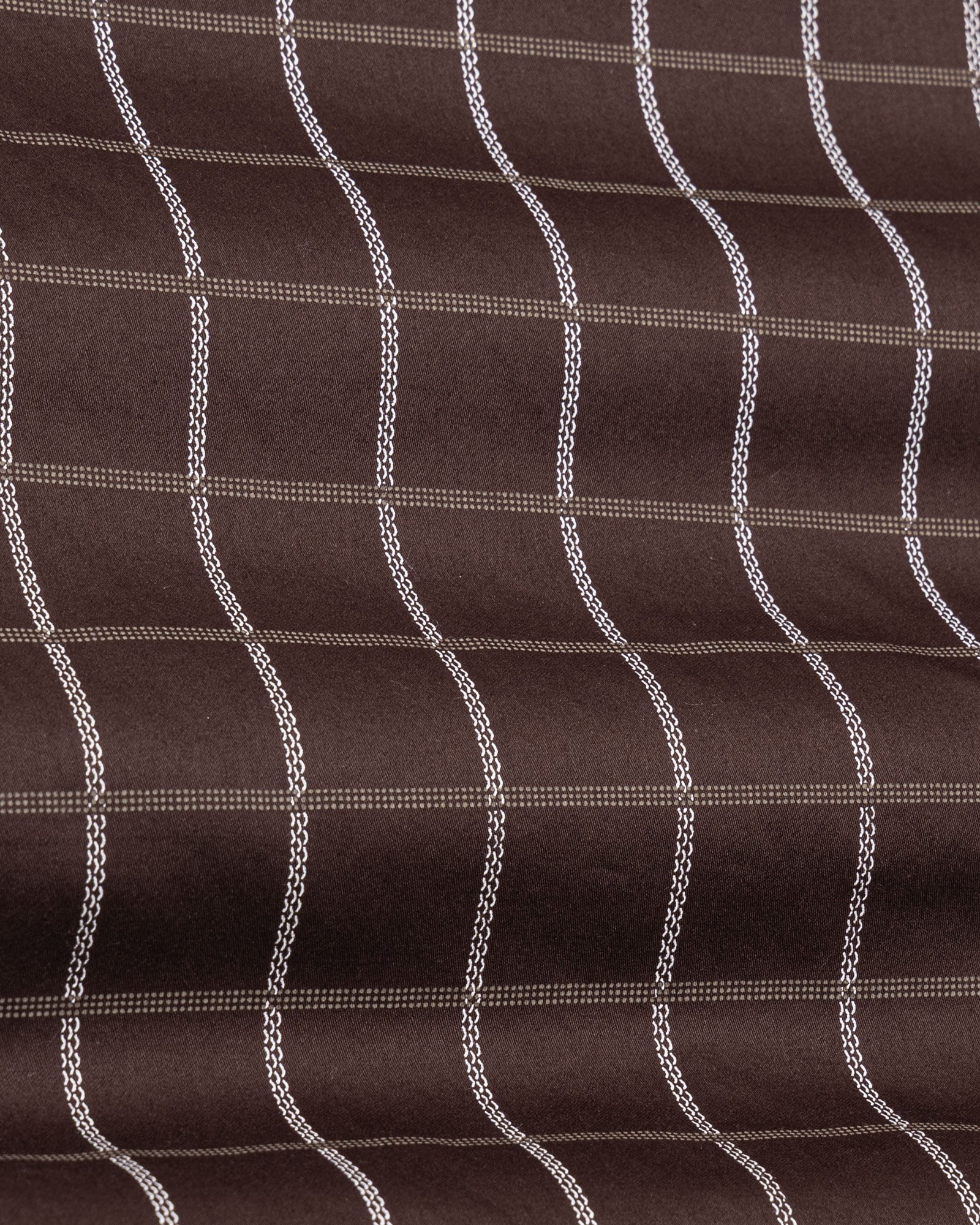 Avian Brown Check Premium Cotton Shirt - John Ellies