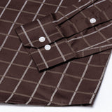 Avian Brown Check Premium Cotton Shirt - John Ellies