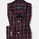 Avian Maroon Check Premium Cotton Shirt - John Ellies