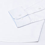 Hicker White Plain Button Down Oxford Cotton Shirt - John Ellies