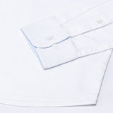 Hicker White Plain Button Down Oxford Cotton Shirt - John Ellies