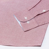 Hicker Red Button Down Plain Oxford Cotton Shirt - John Ellies