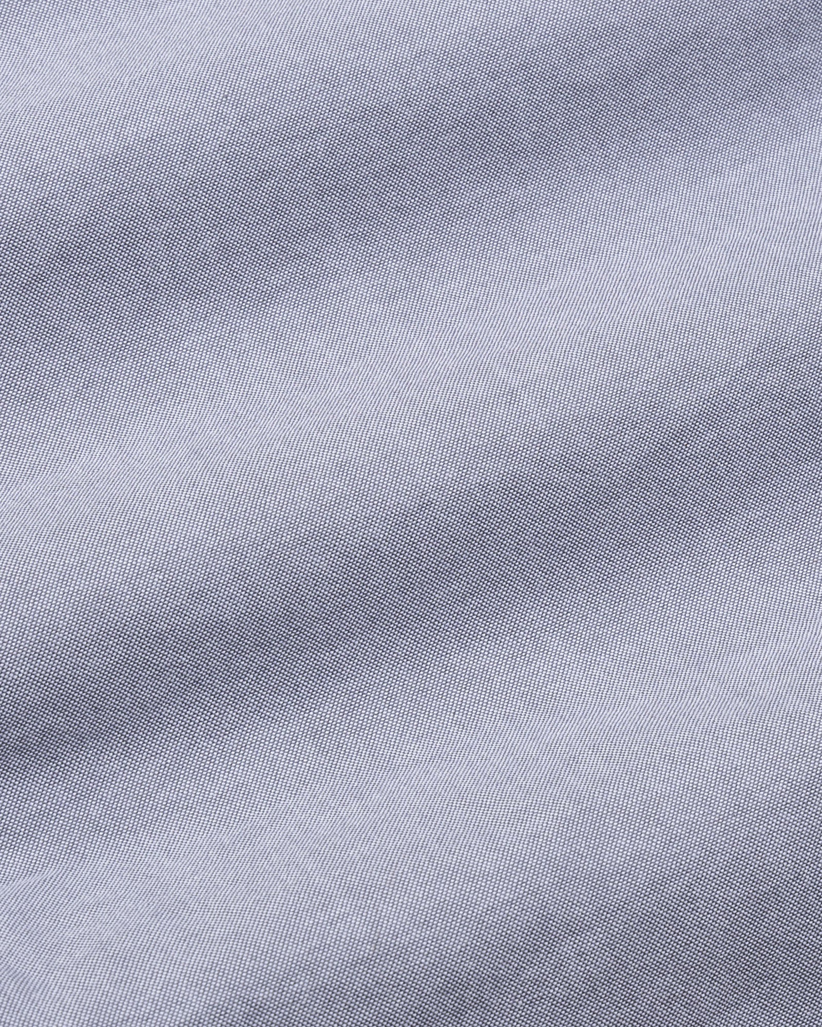 Hicker Silver Button Down Plain Oxford Cotton Shirt - John Ellies