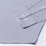 Hicker Silver Button Down Plain Oxford Cotton Shirt - John Ellies
