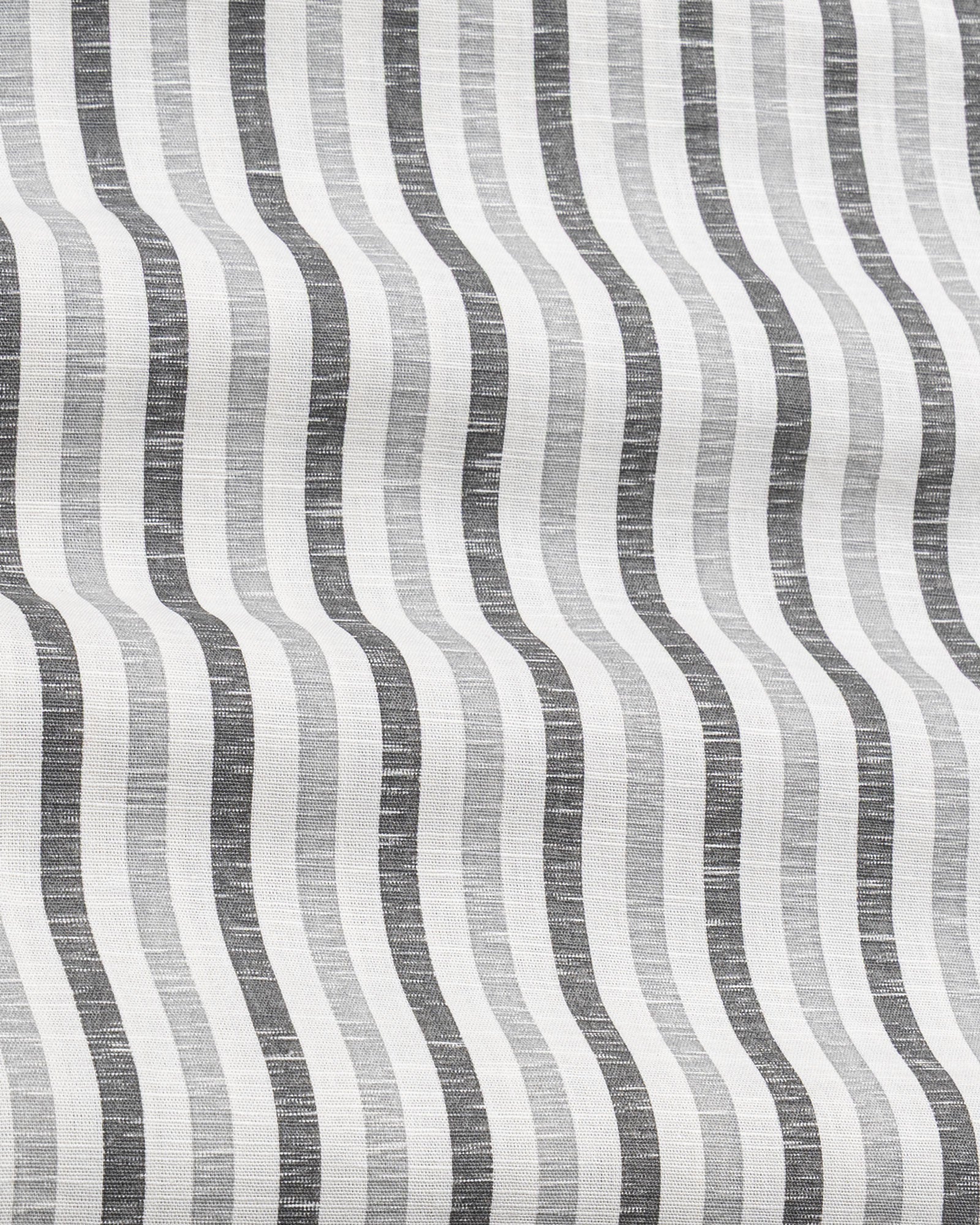 Mersin Cream Stripe Button Down Linen Shirt - John Ellies