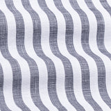 Mersin Black Stripe Button Down Linen Shirt - John Ellies