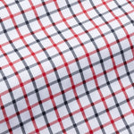 Kaish Red And Black Check Button Down Cotton Shirt - John Ellies