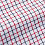 Kaish Red And Black Check Button Down Cotton Shirt - John Ellies