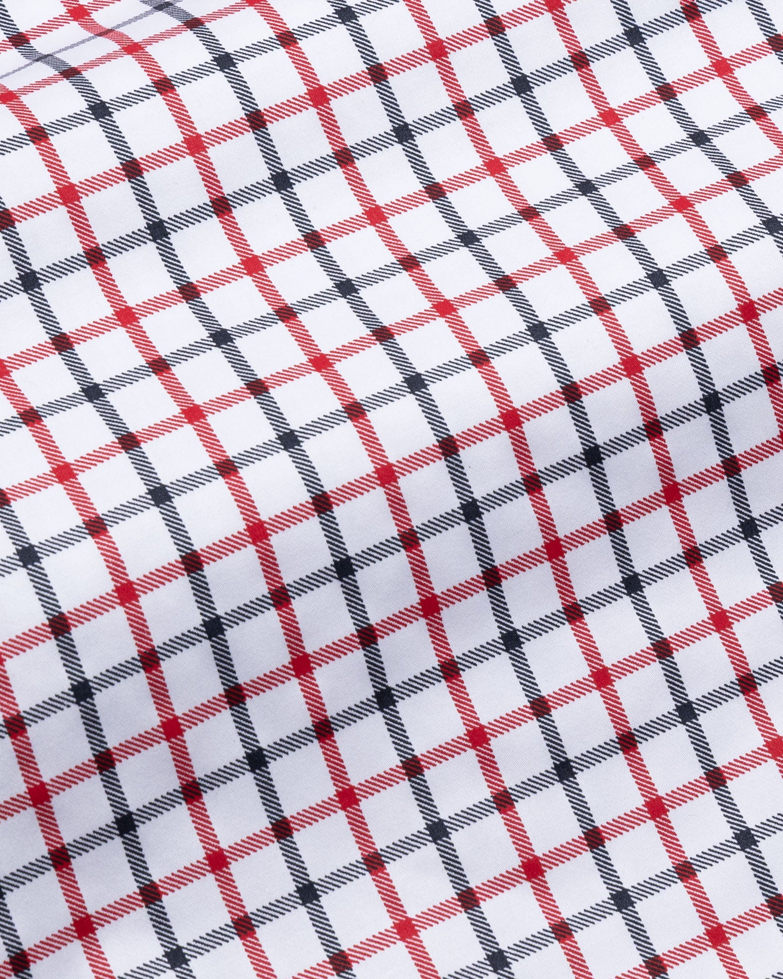 Kaish Red And Black Check Button Down Cotton Shirt - John Ellies