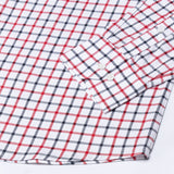 Kaish Red And Black Check Button Down Cotton Shirt - John Ellies