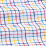 Kaish Multicolor Check Button Down Linen Shirt - John Ellies