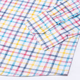 Kaish Multicolor Check Button Down Linen Shirt - John Ellies