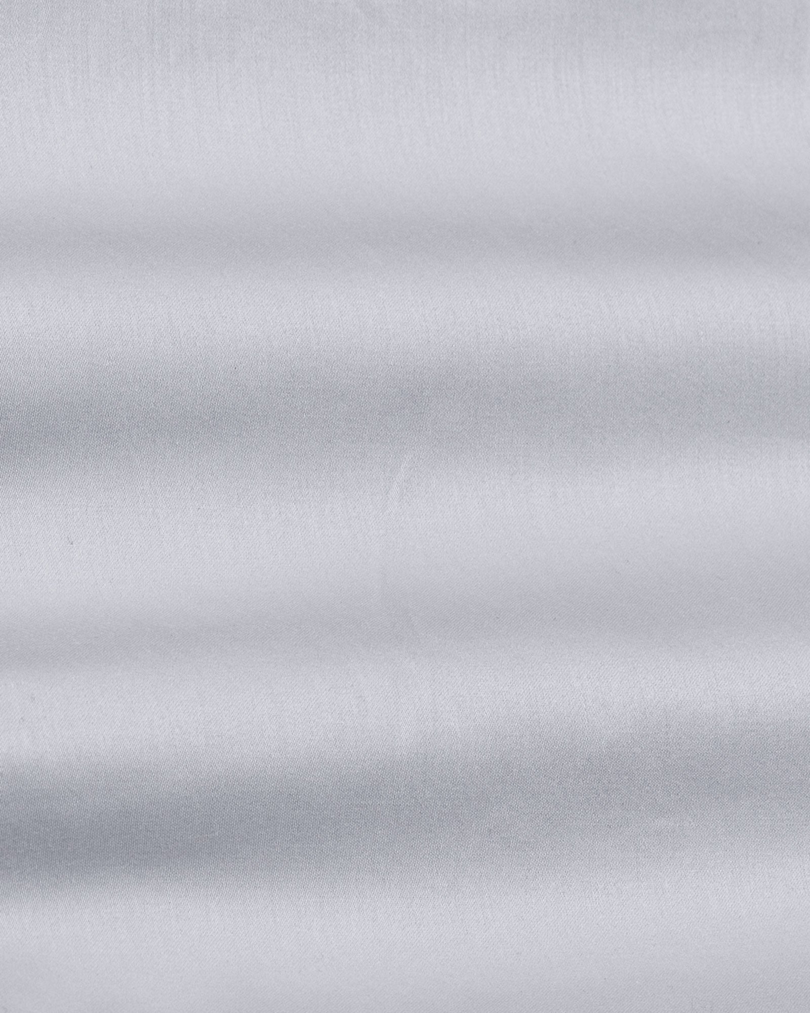 Arden Silver Plain Mandarin Giza Cotton Shirt - John Ellies