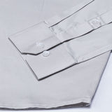 Arden Silver Plain Mandarin Giza Cotton Shirt - John Ellies