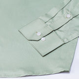 Arden Olive Plain Mandarin Giza Cotton Shirt - John Ellies