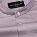 Arden Rose Ash Plain Mandarin Giza Cotton Shirt - John Ellies