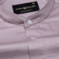 Arden Rose Ash Plain Mandarin Giza Cotton Shirt - John Ellies