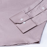 Arden Rose Ash Plain Mandarin Giza Cotton Shirt - John Ellies