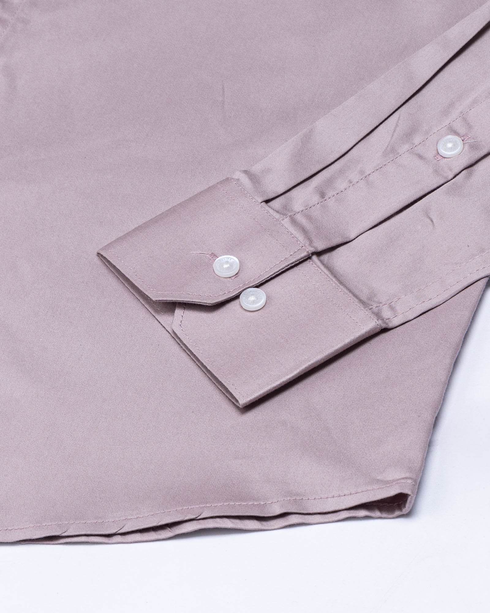 Arden Rose Ash Plain Mandarin Giza Cotton Shirt - John Ellies