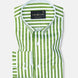Sidex Green Stripes Premium Cotton Shirt - John Ellies