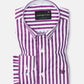 Sidex Magenta Stripes Premium Cotton Shirt - John Ellies