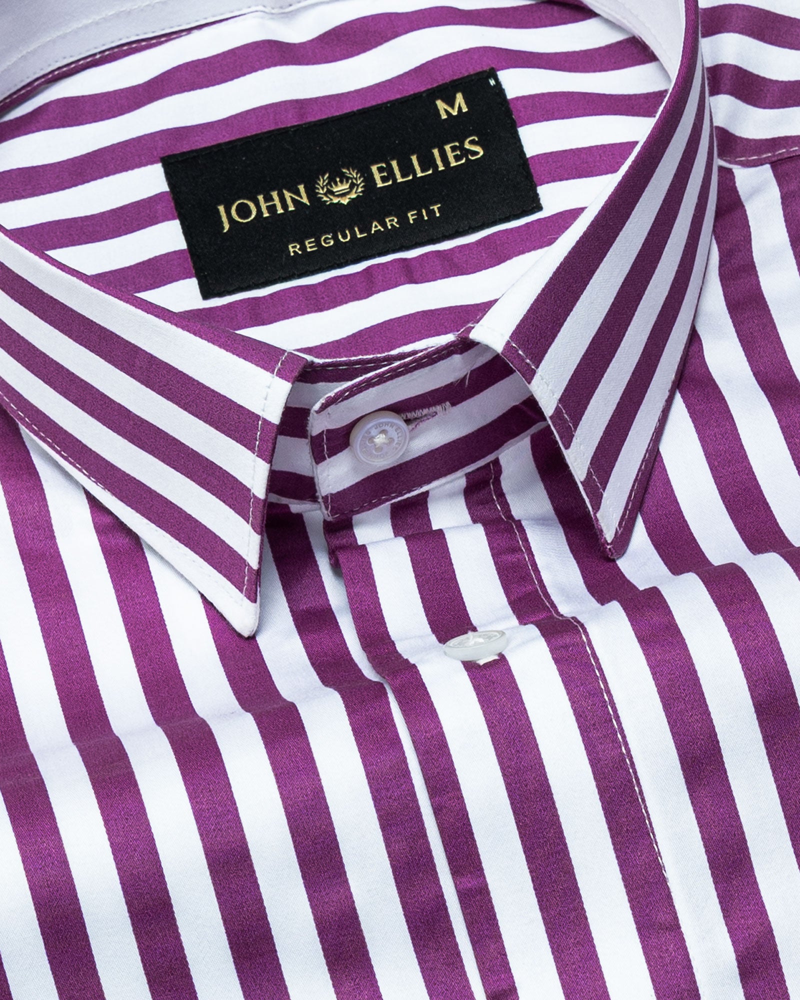 Sidex Magenta Stripes Premium Cotton Shirt - John Ellies