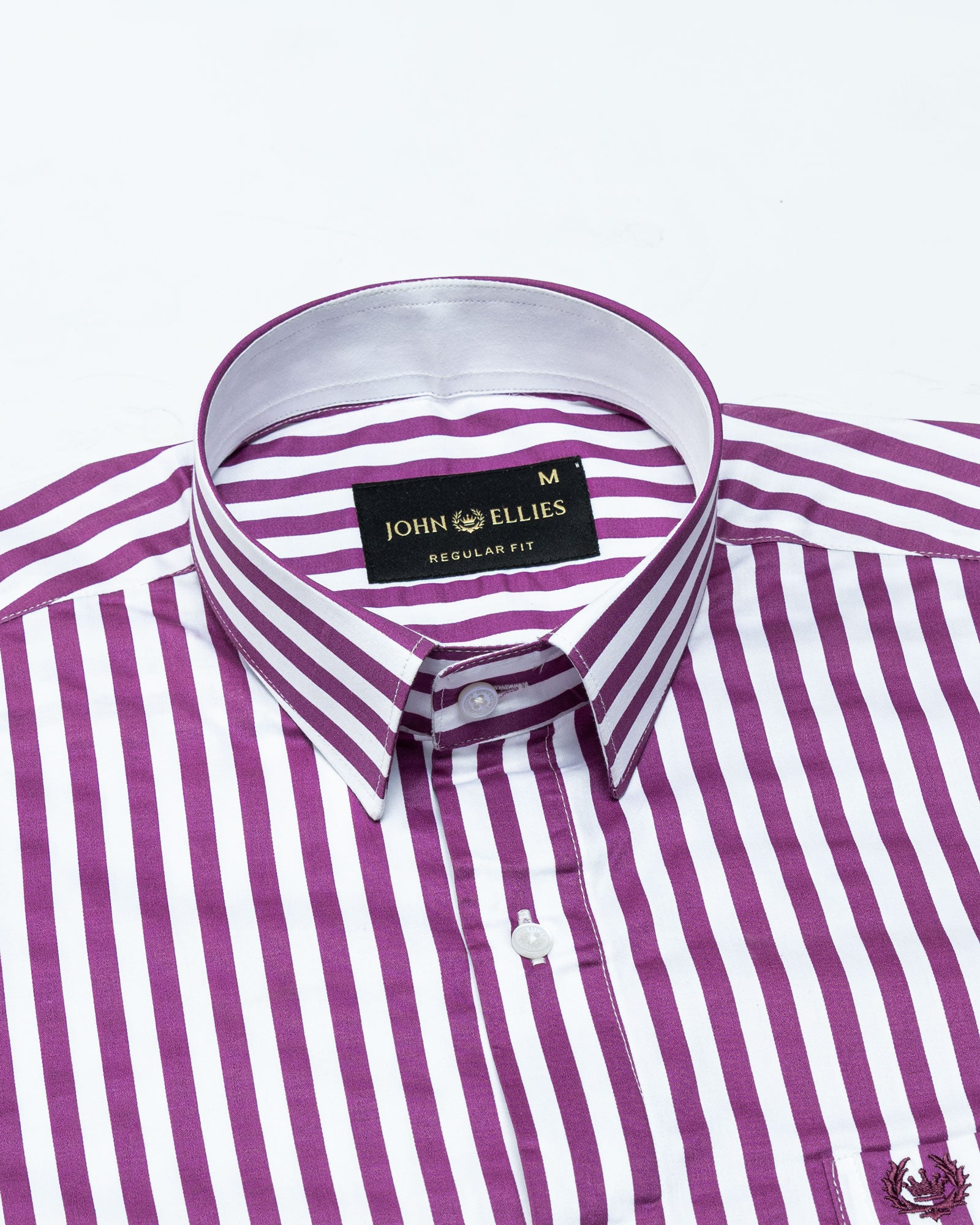 Sidex Magenta Stripes Premium Cotton Shirt - John Ellies